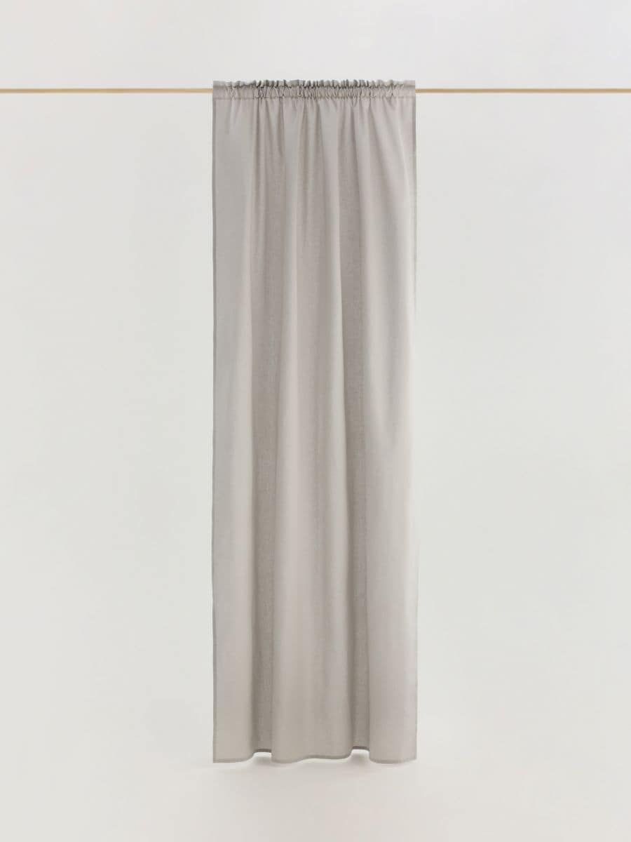 Pack de 2 cortinas em algodão - light grey - RESERVED