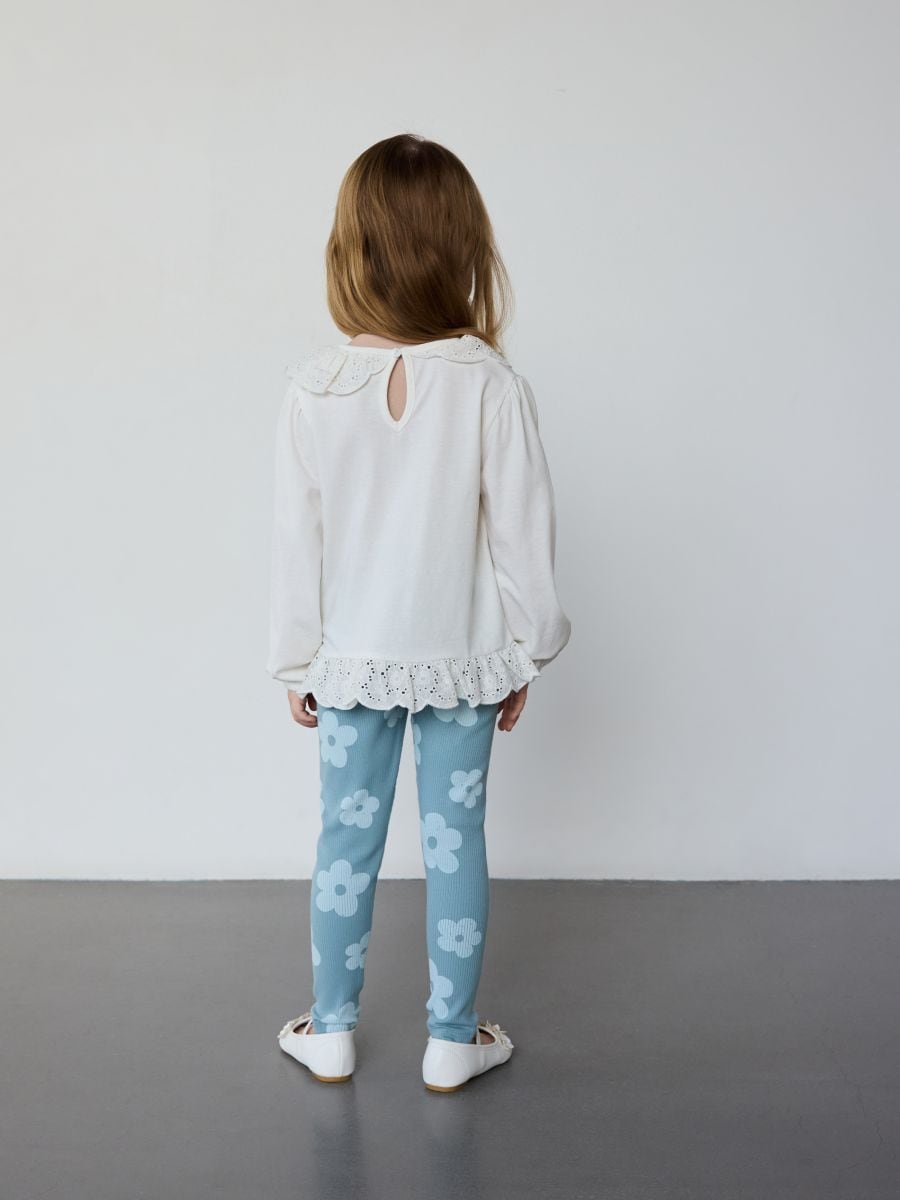 Leggings mit hohem Baumwollanteil, 2er-Pack - dunkeltürkis - RESERVED - 2