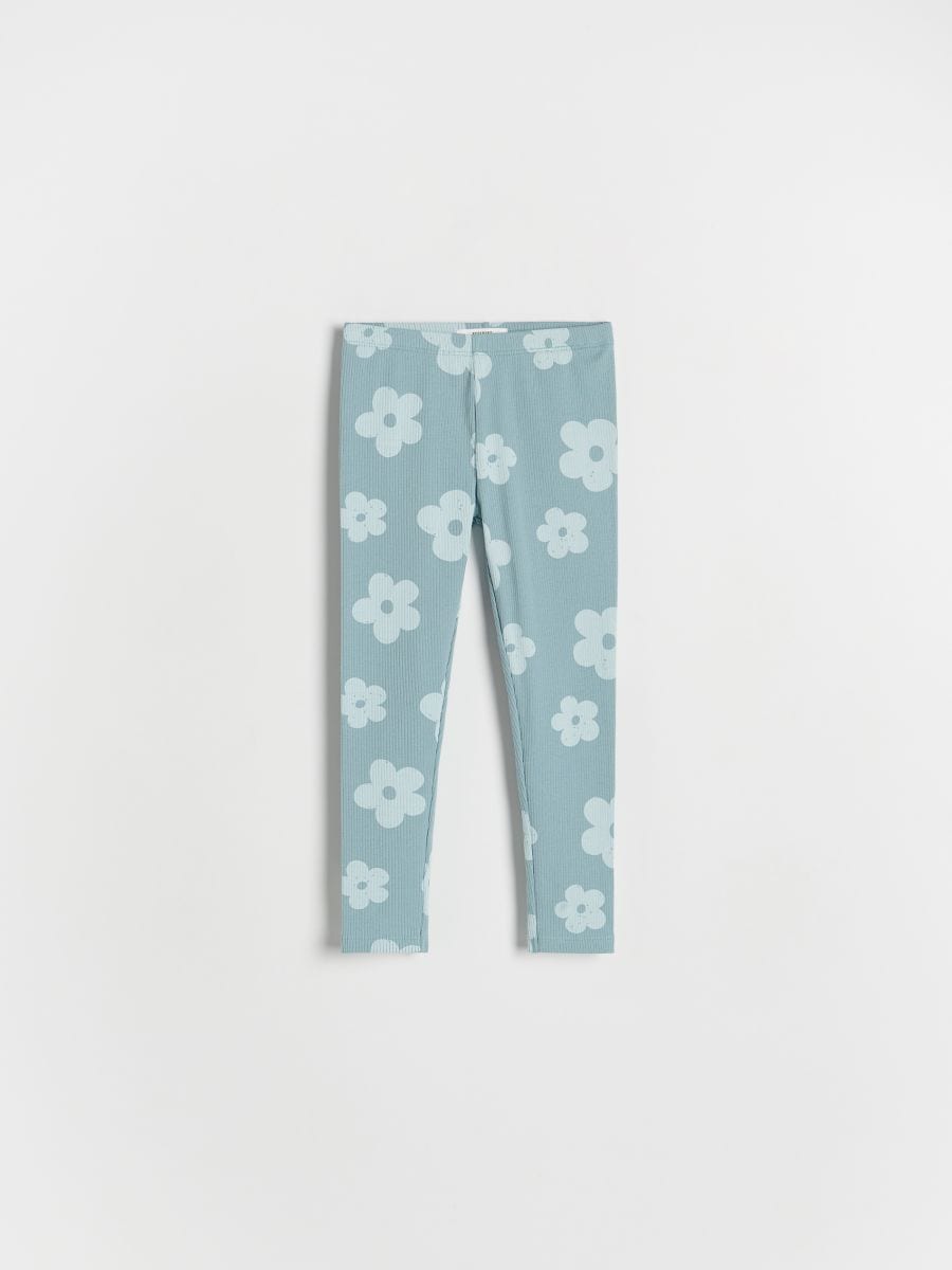Leggings mit hohem Baumwollanteil, 2er-Pack - dunkeltürkis - RESERVED - 4