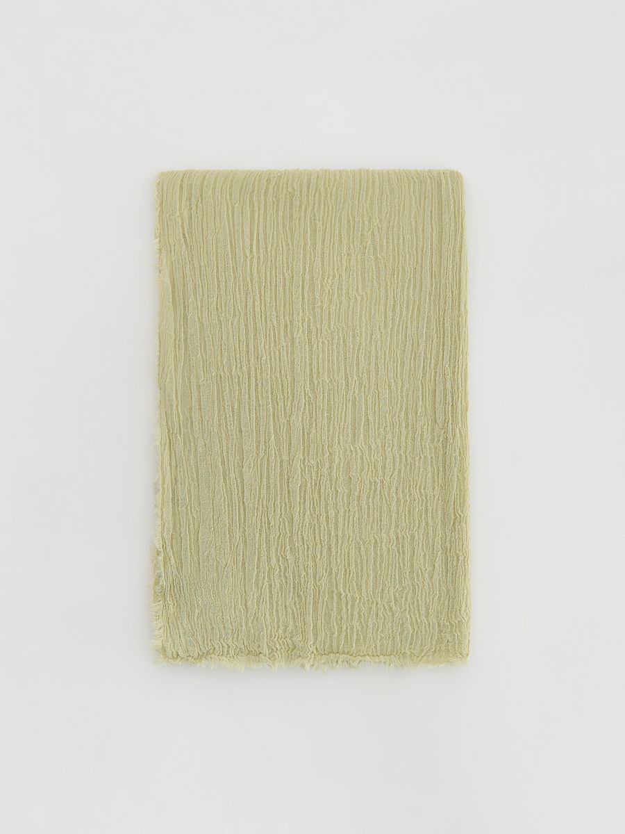 Linen scarf - pale green - RESERVED - 2