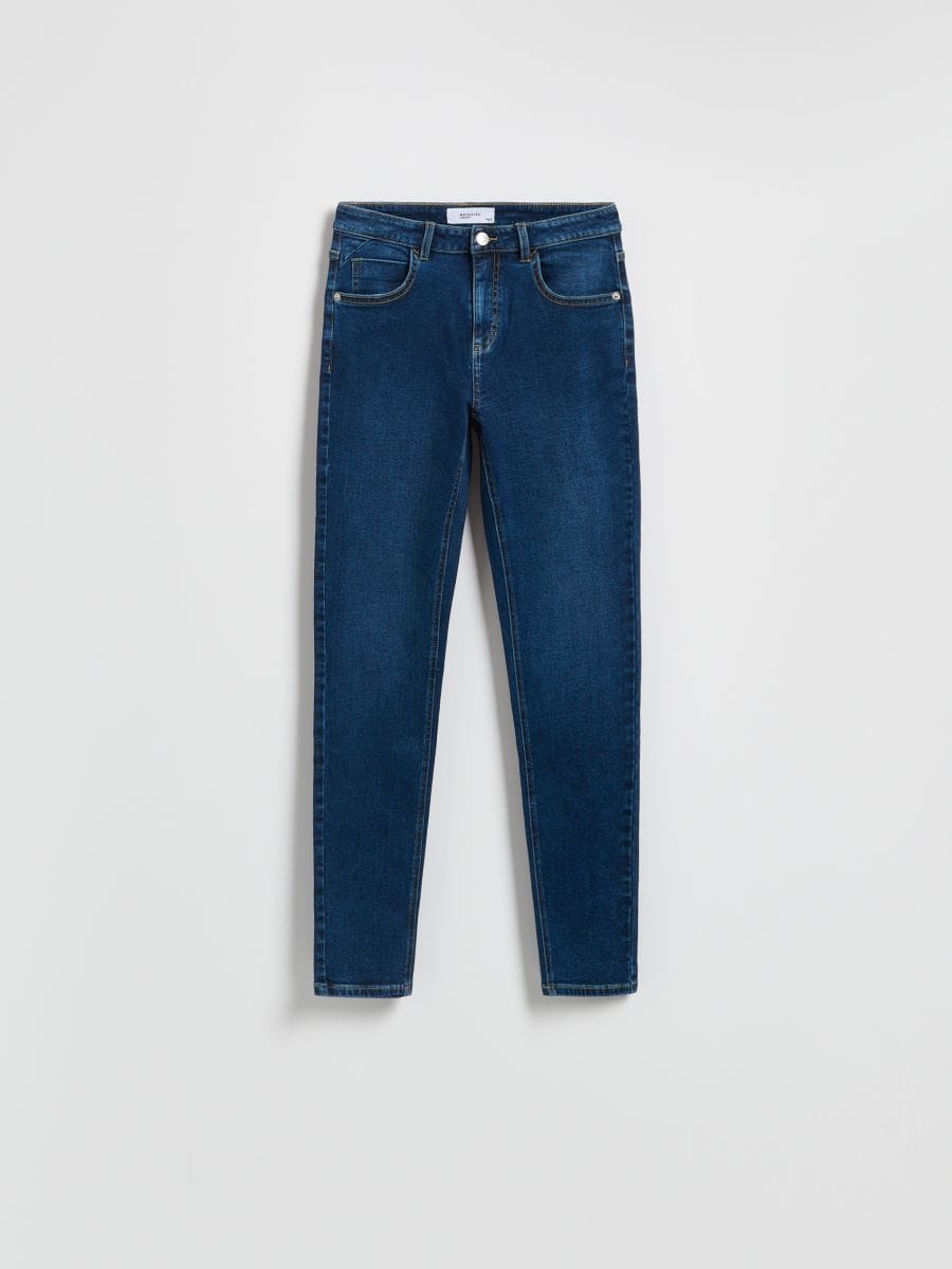 Mid rise slim jeans - navy - RESERVED