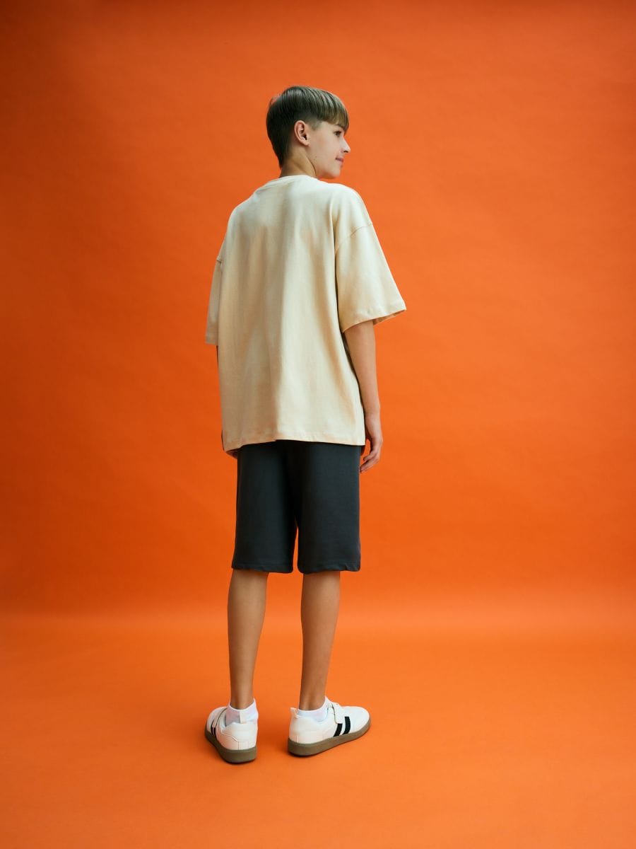 T-shirt with print - beige - RESERVED - 4