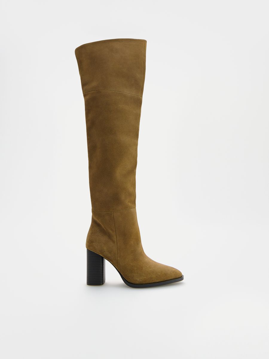 Bottes hautes en daim - Beige - RESERVED - 6