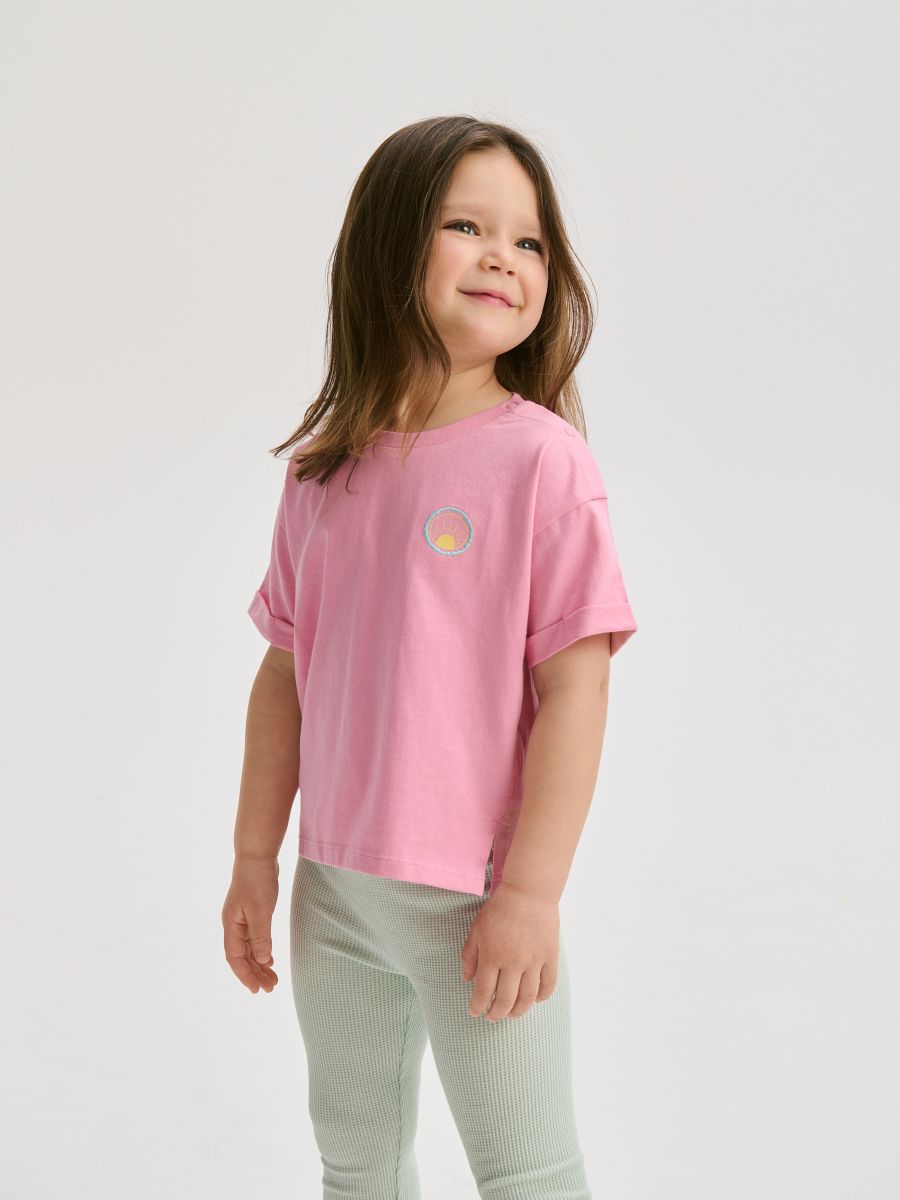 Leggings with ruffle detail - light green - RESERVED - 5