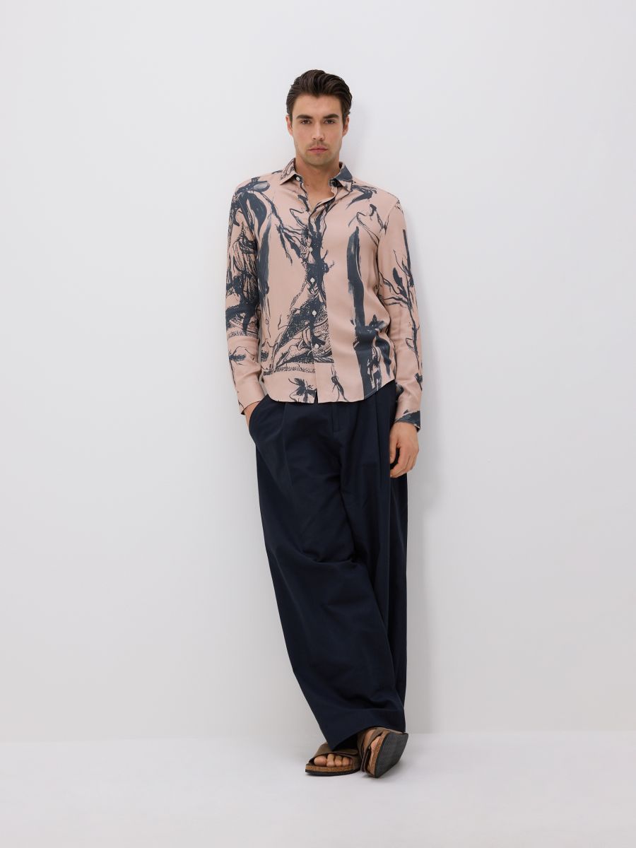 Regular fit patterned shirt - pink - RESERVED - 2