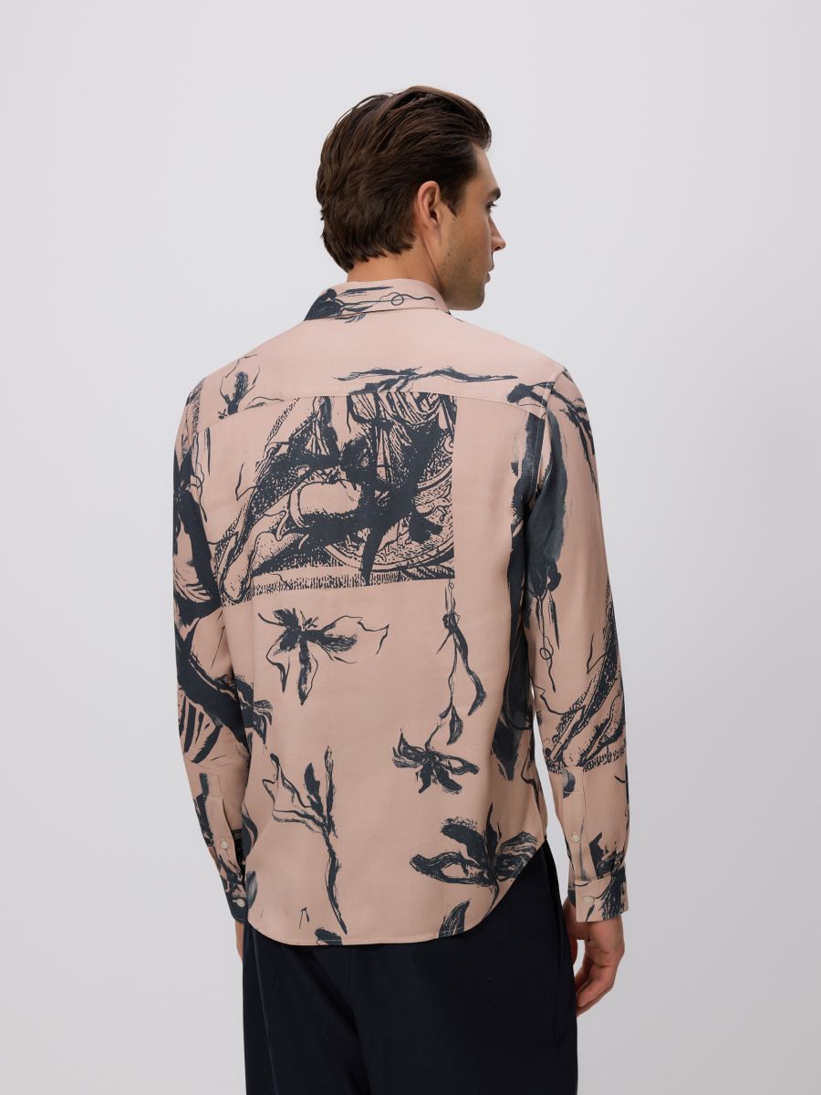 Regular fit patterned shirt - pink - RESERVED - 4