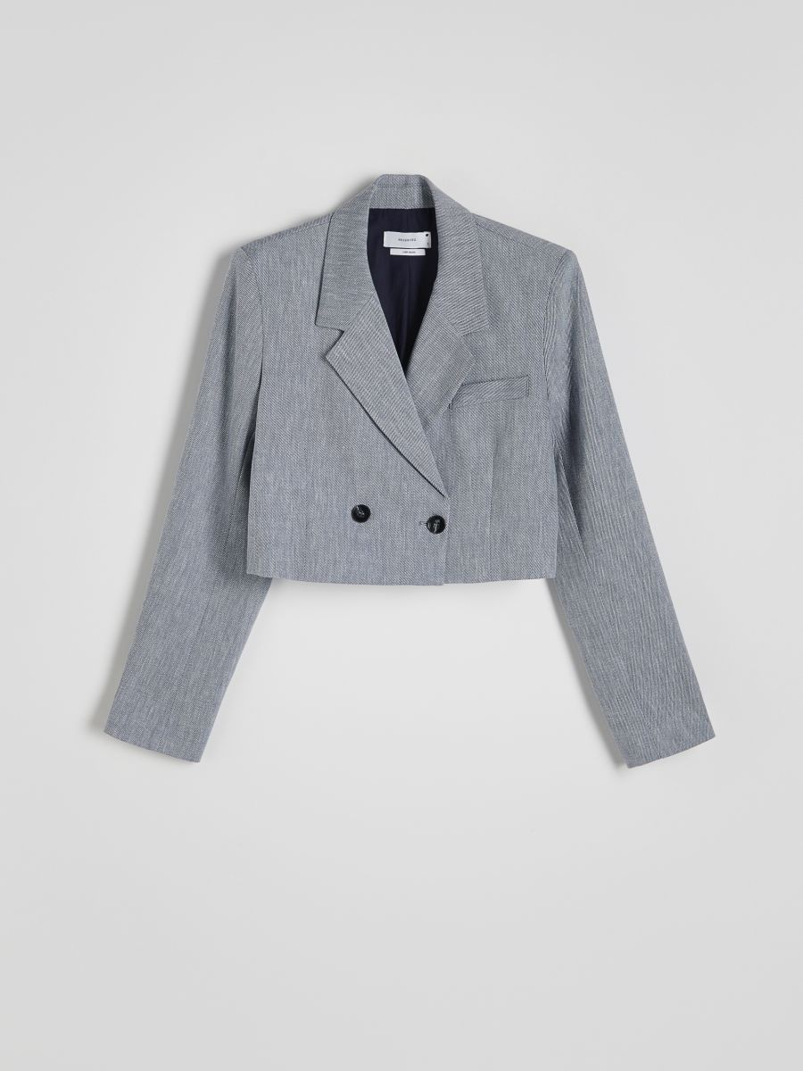 Cropped double breasted blazer store