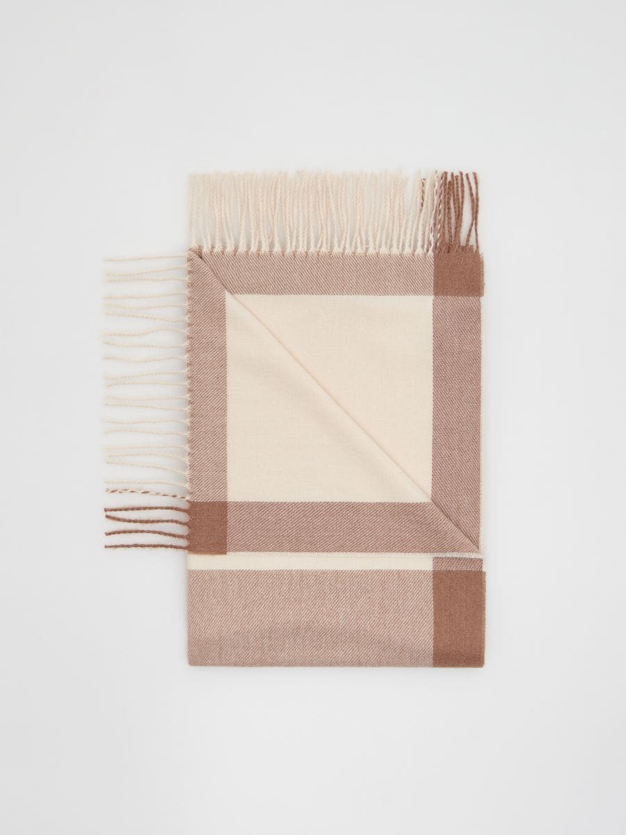 Écharpe simple à franges - taupe - RESERVED - 2