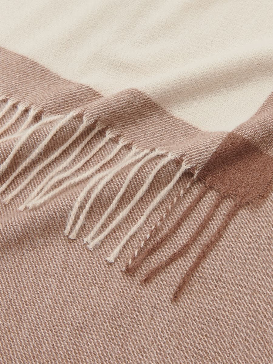 Écharpe simple à franges - taupe - RESERVED - 4