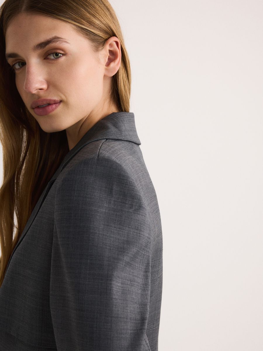 LADIES` BLAZER - tamno siva - RESERVED - 3