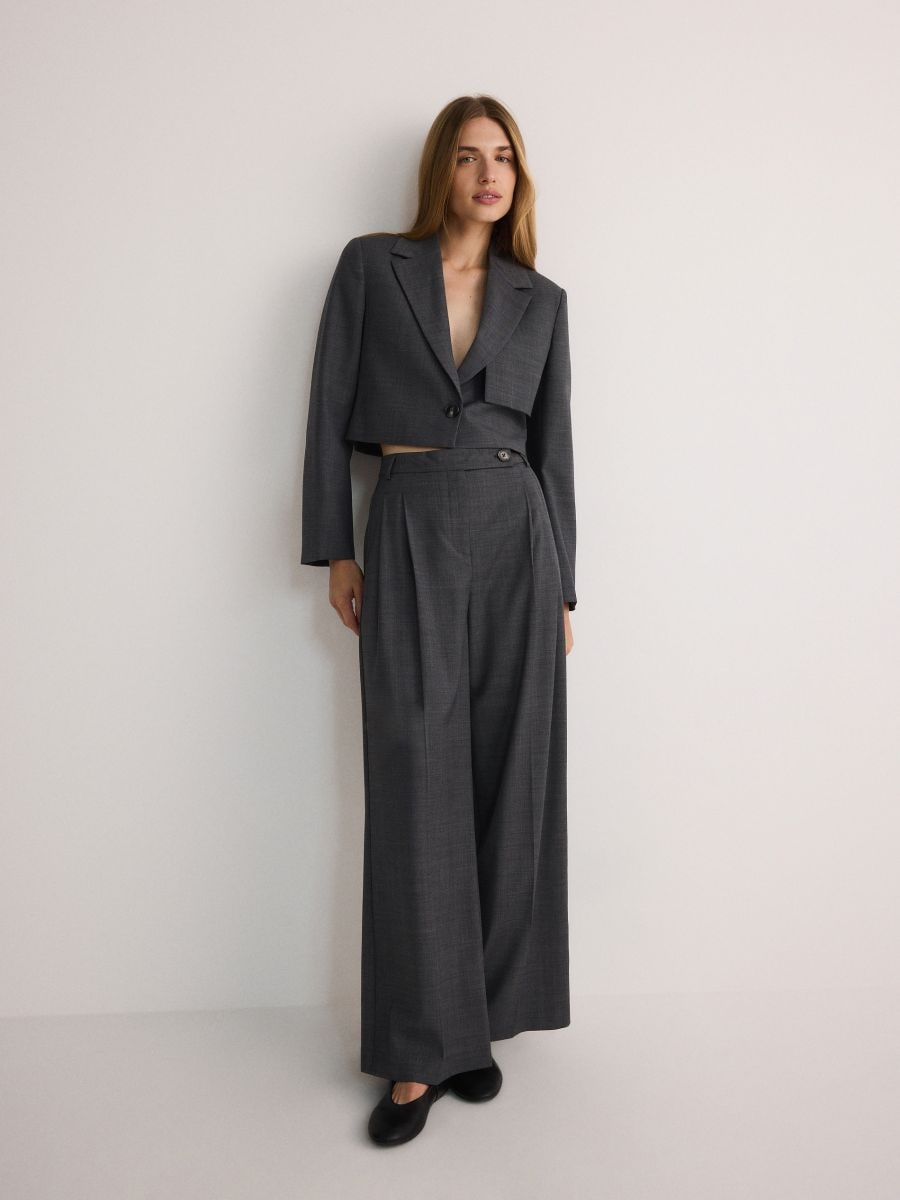 LADIES` BLAZER - tamno siva - RESERVED - 2