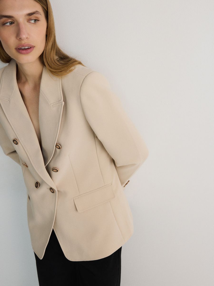 Tan blazer ladies online