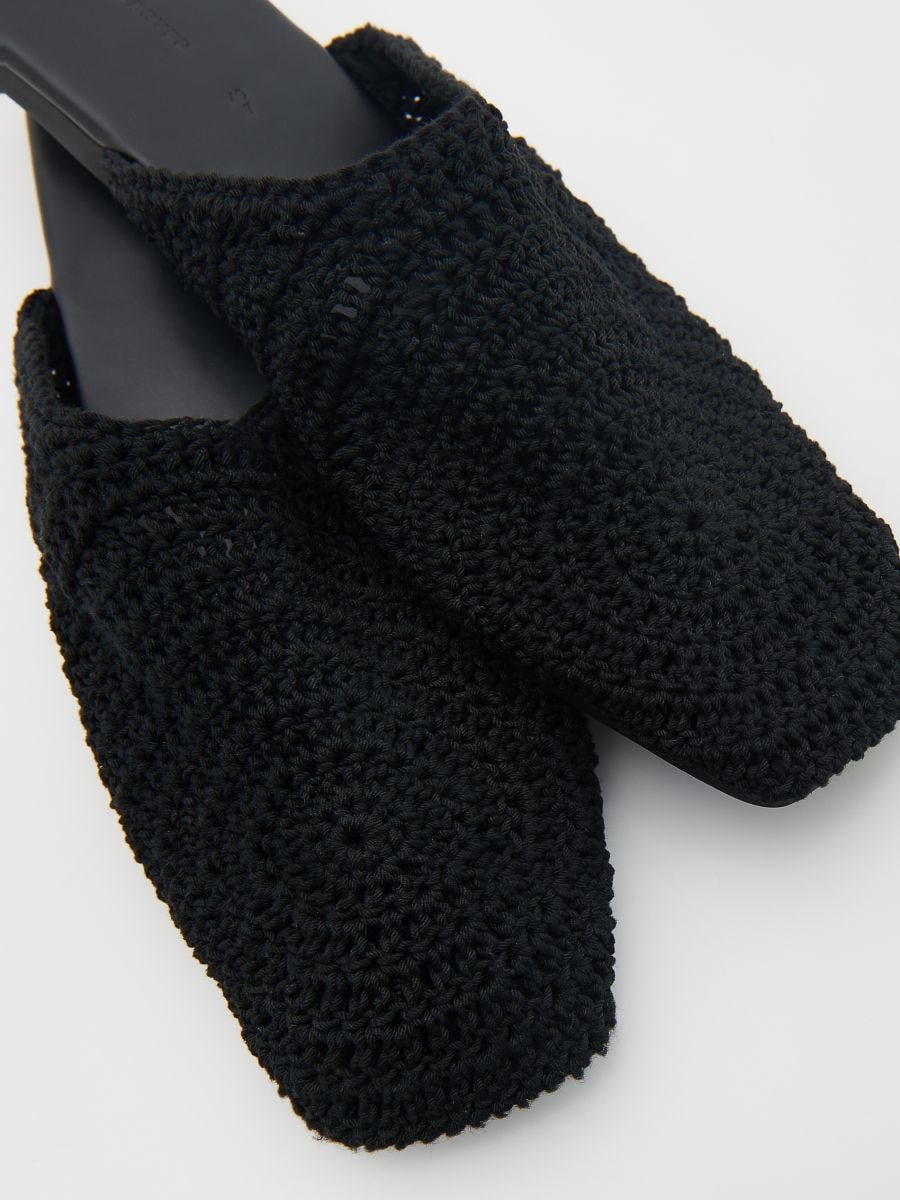 Mule style sliders - black - RESERVED - 4