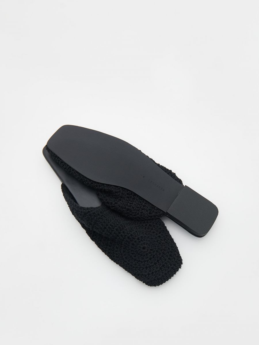 Mule style sliders - black - RESERVED - 5