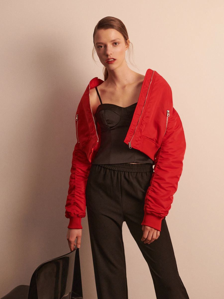 LADIES` OUTER JACKET - crvena - RESERVED - 2
