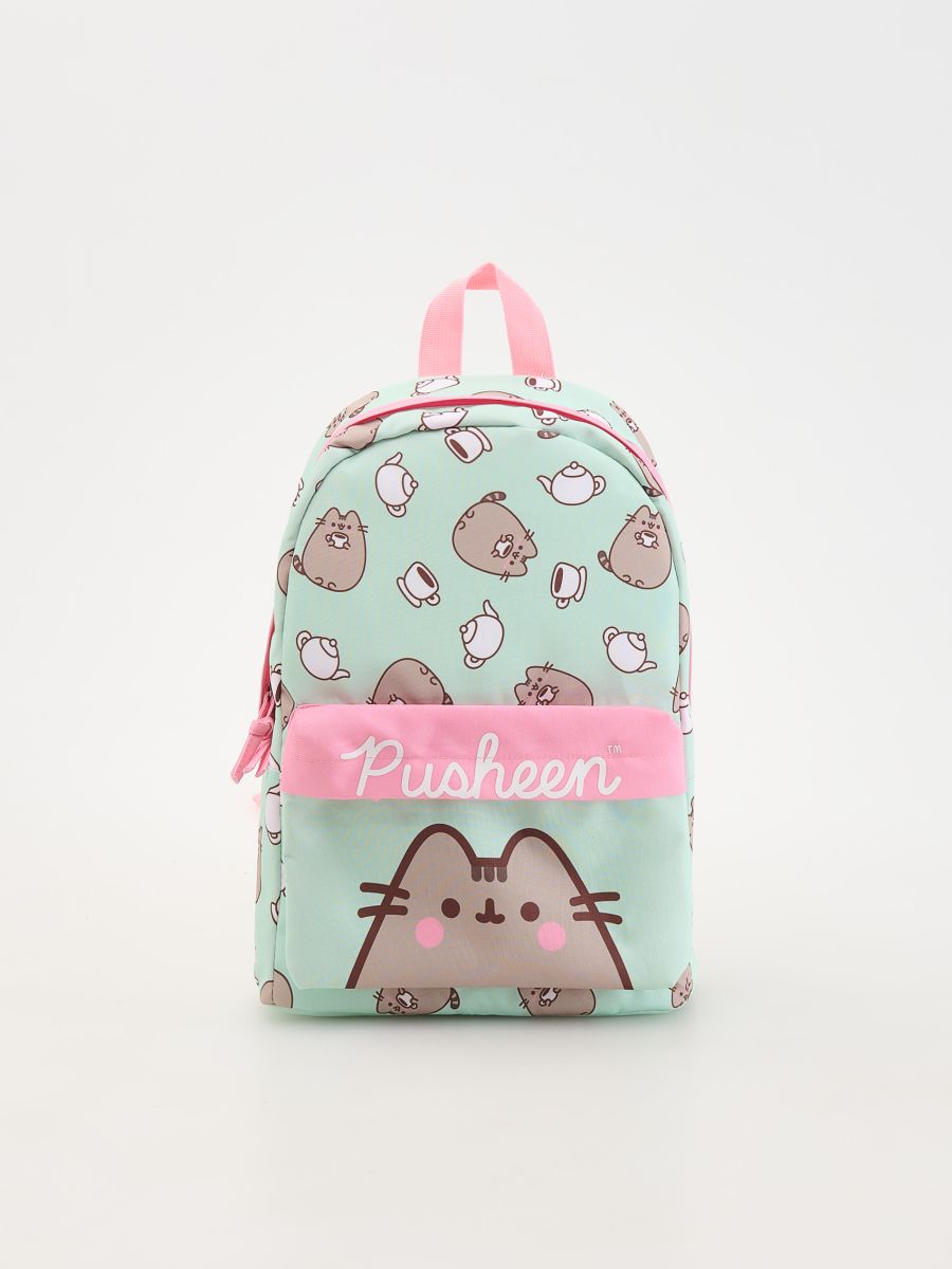 Pusheen backpack - light turquoise - RESERVED