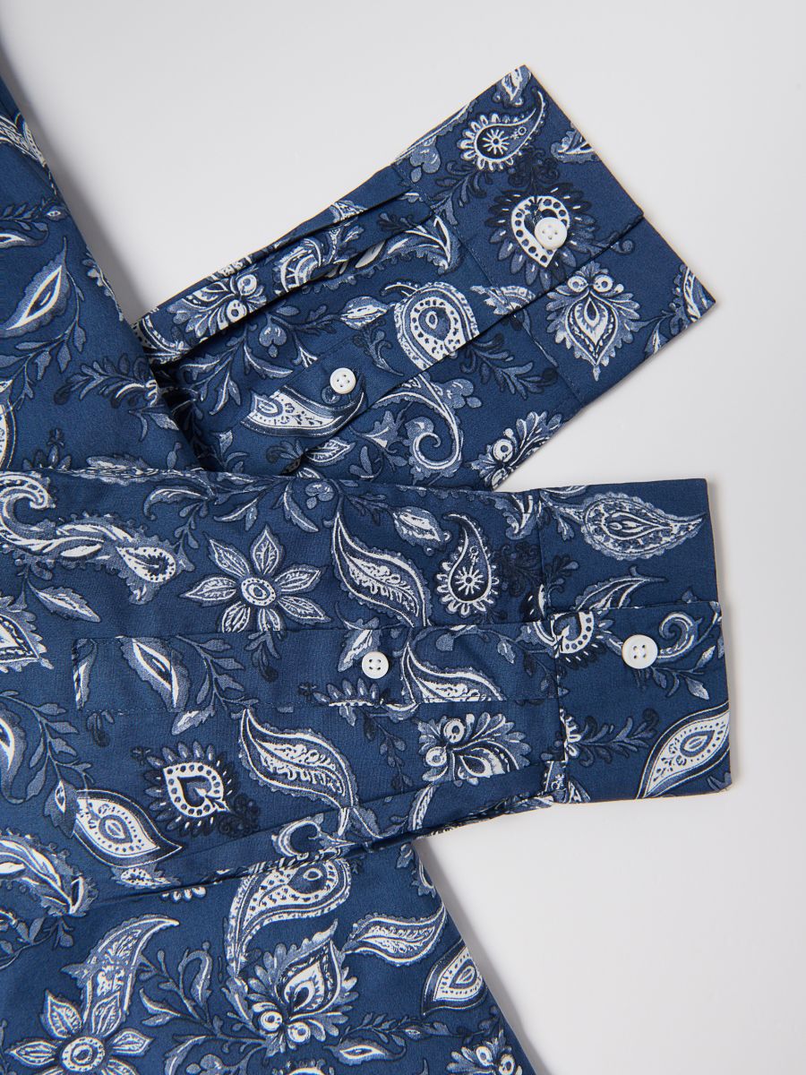Regular fit patterned shirt - navy - RESERVED - 6