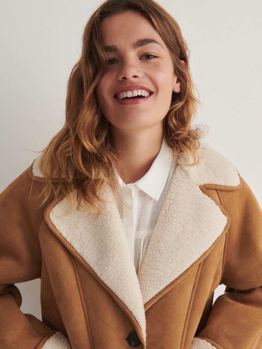 LADIES` OUTER JACKET - bež - RESERVED - 3