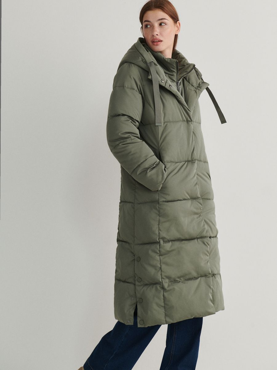 Quilted coat - green - RESERVED - 2