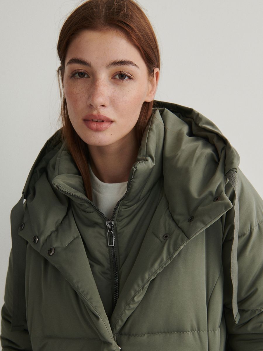 Quilted coat - green - RESERVED - 8