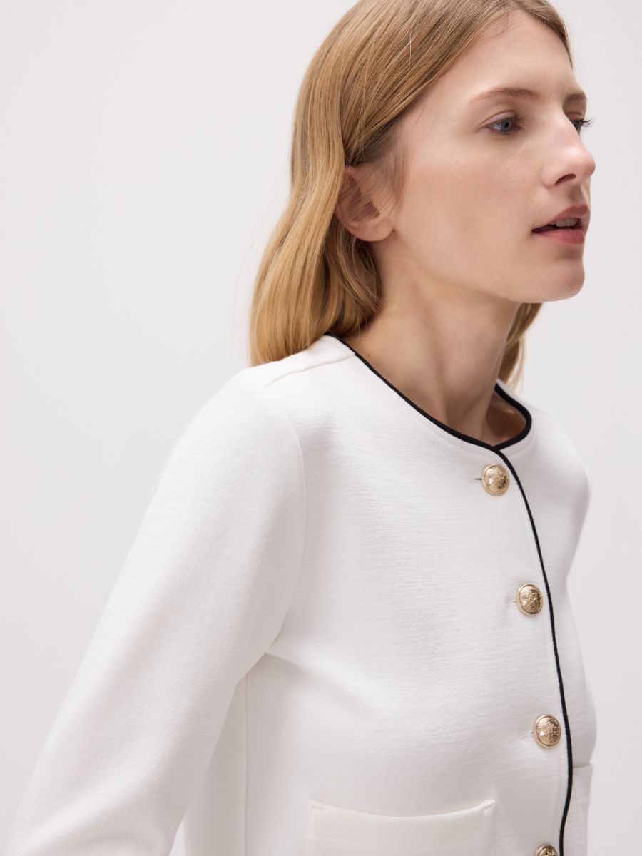 LADIES` BLAZER - cream - RESERVED - 3