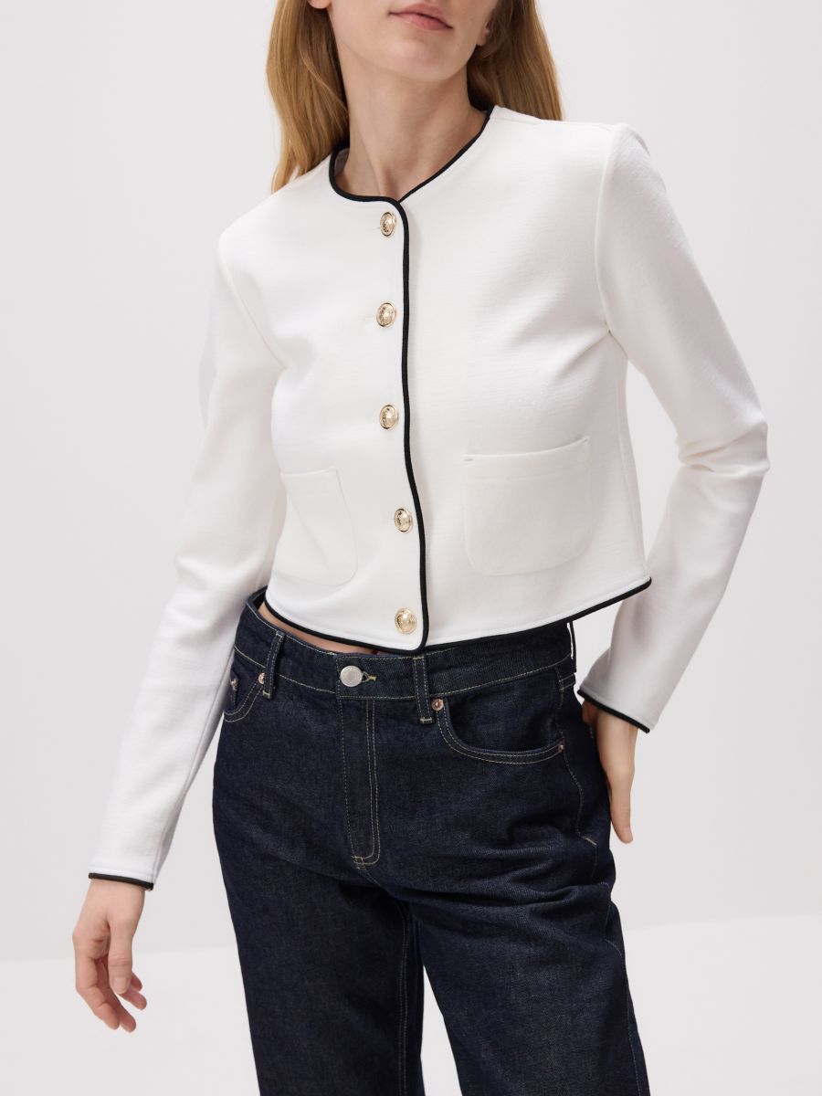 Viscose blazer - cream - RESERVED - 3