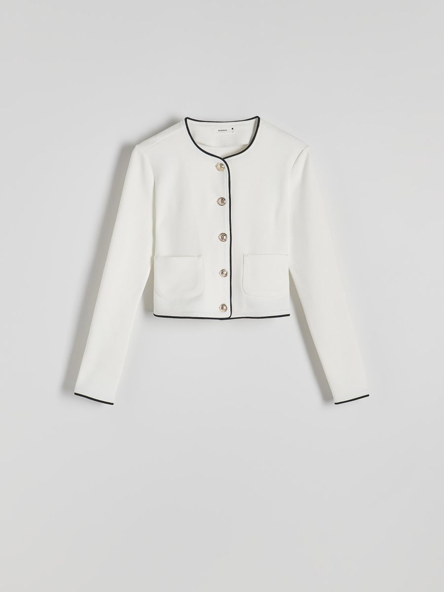 LADIES` BLAZER - cream - RESERVED - 6