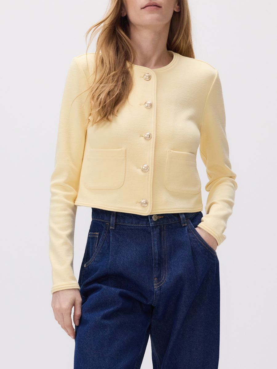 Viscose blazer - light yellow - RESERVED - 2