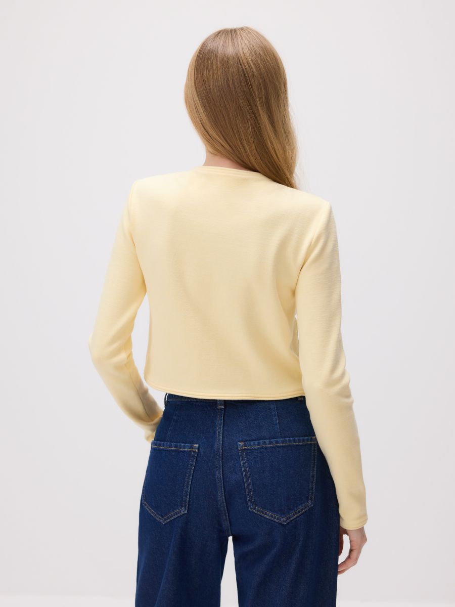 Viscose blazer - light yellow - RESERVED - 4