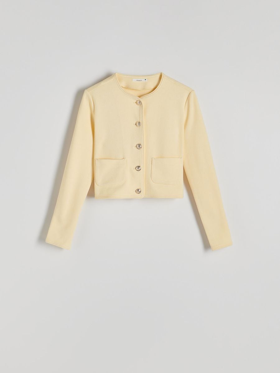 Viscose blazer - light yellow - RESERVED - 5