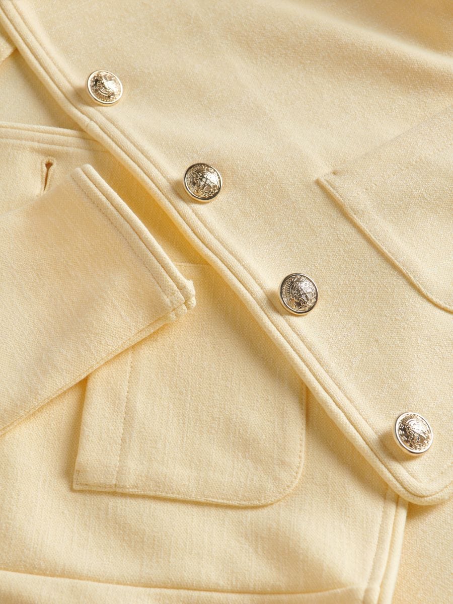 Viscose blazer - light yellow - RESERVED - 6