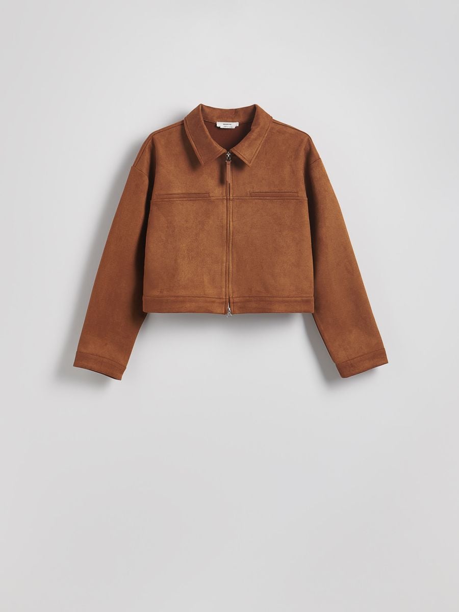 Veste en imitation daim - Beige - RESERVED - 6