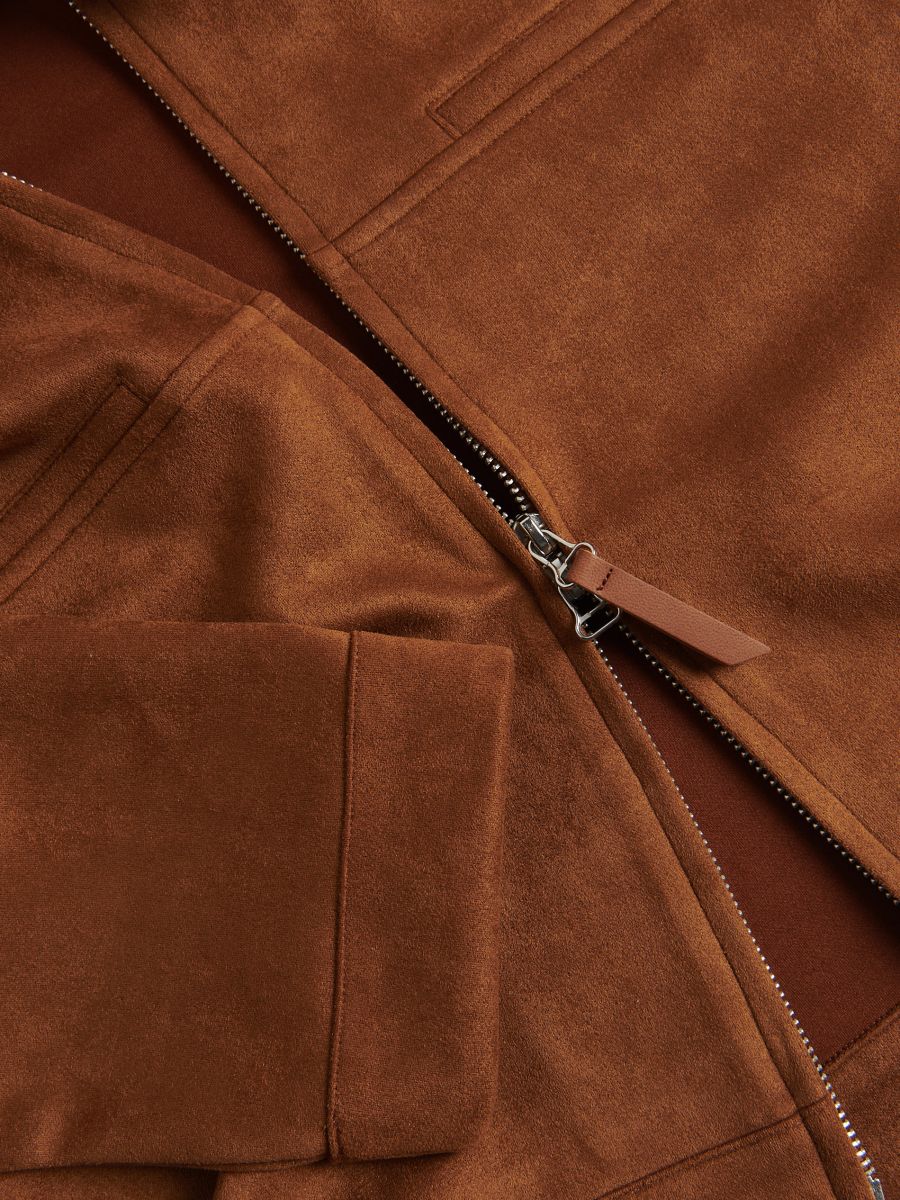 Veste en imitation daim - Beige - RESERVED - 4