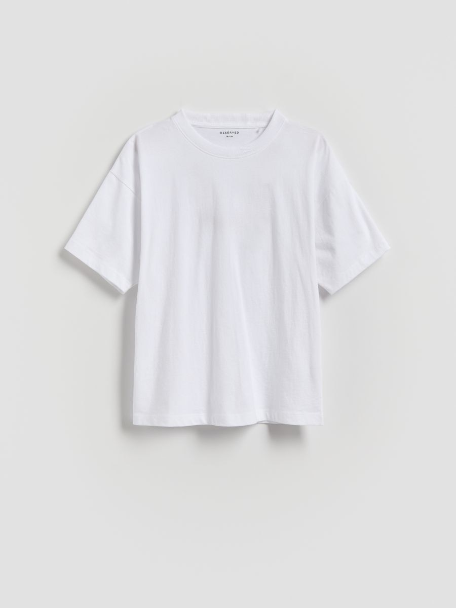 Basis-Baumwoll-T-Shirt 2er-Pack - weiß - RESERVED - 2
