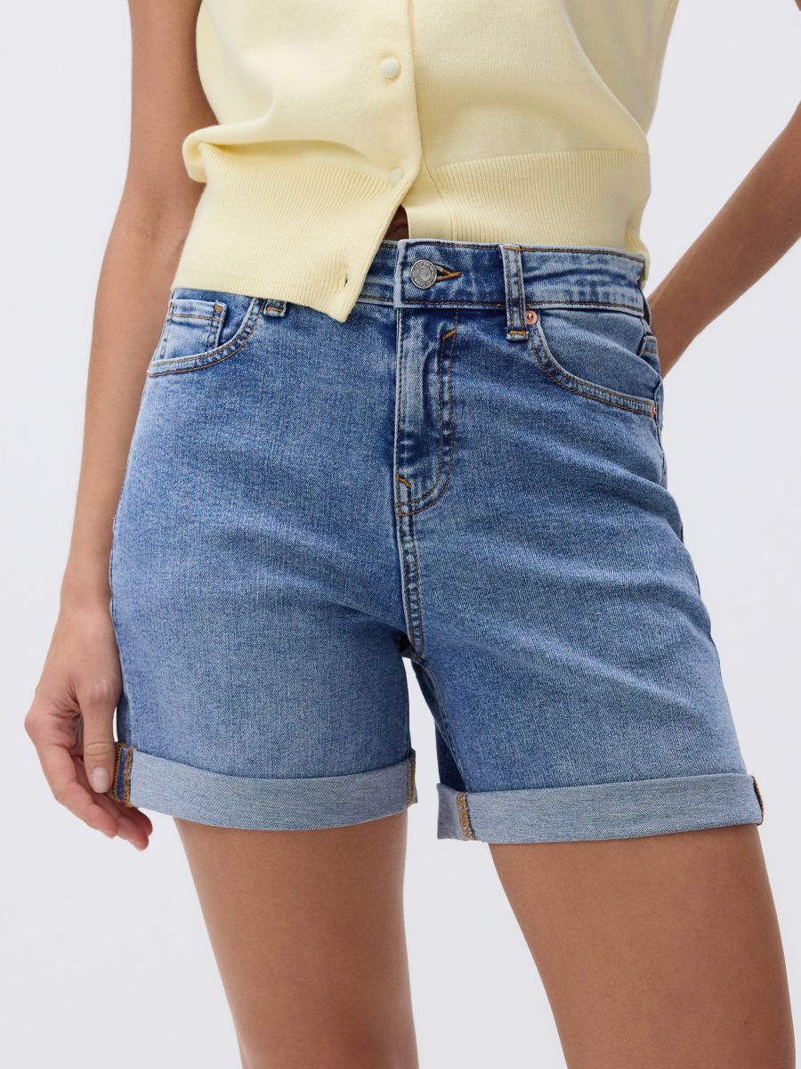 Farmerke šorts sa podvrnutim rubom - plavi džins - RESERVED - 3