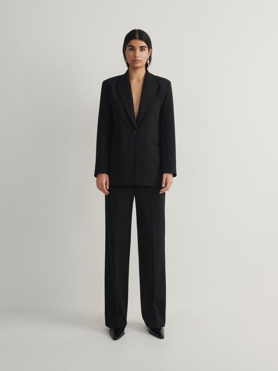 Viscose blend blazer - black - RESERVED - 2