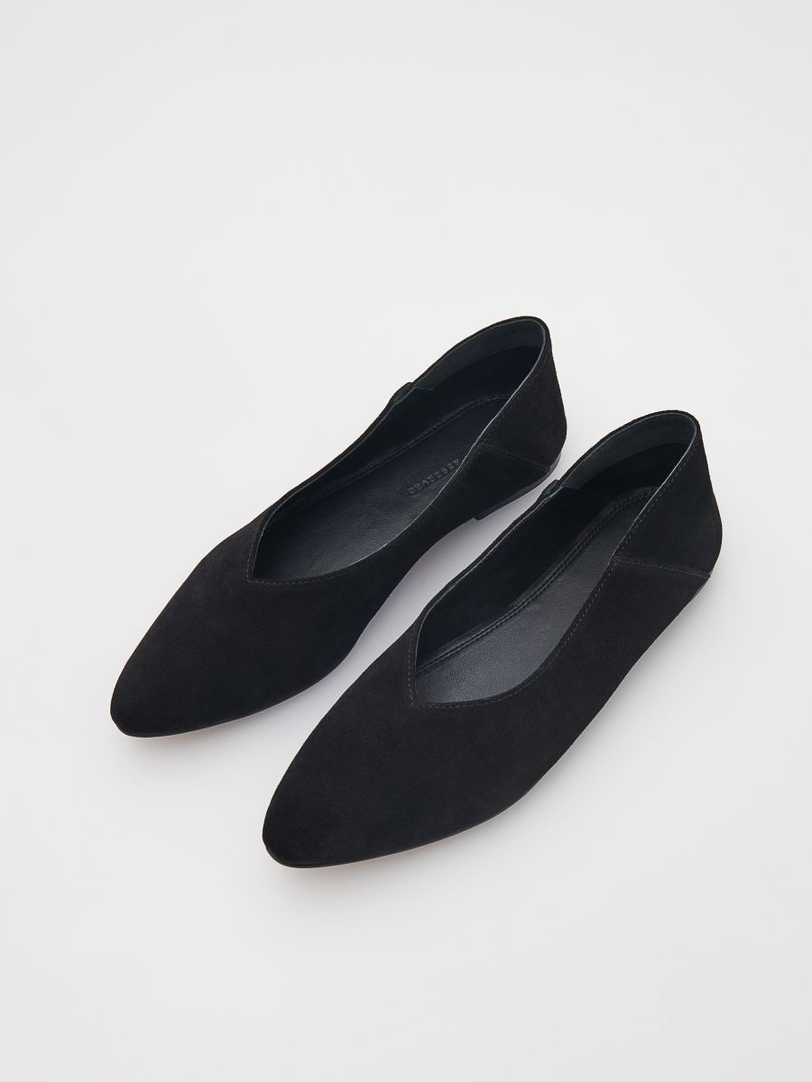 Ballerines en daim - noir - RESERVED - 4