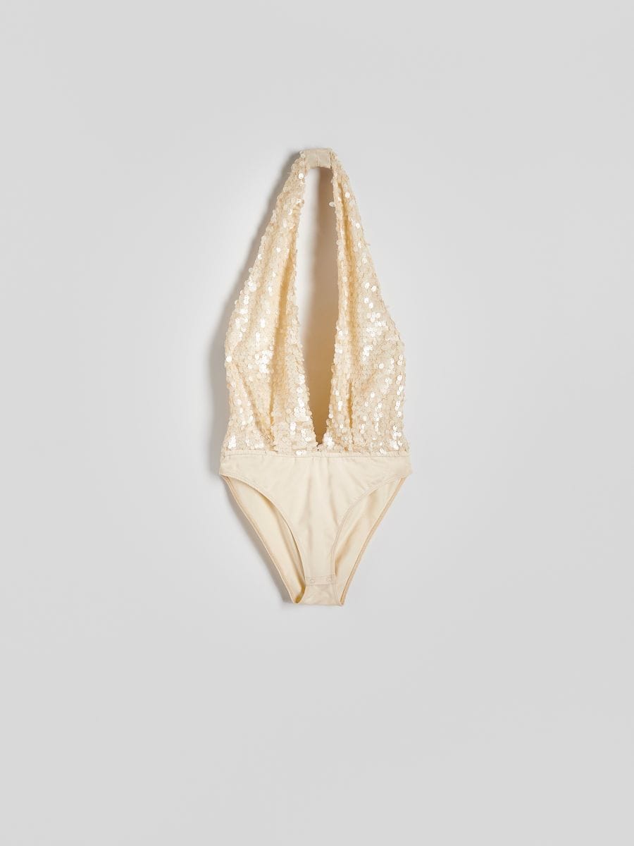 Sequin body - cream - RESERVED - 5