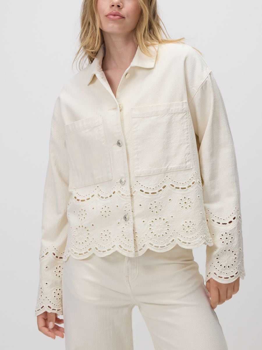 LADIES` JACKET - kūno spalvos - RESERVED