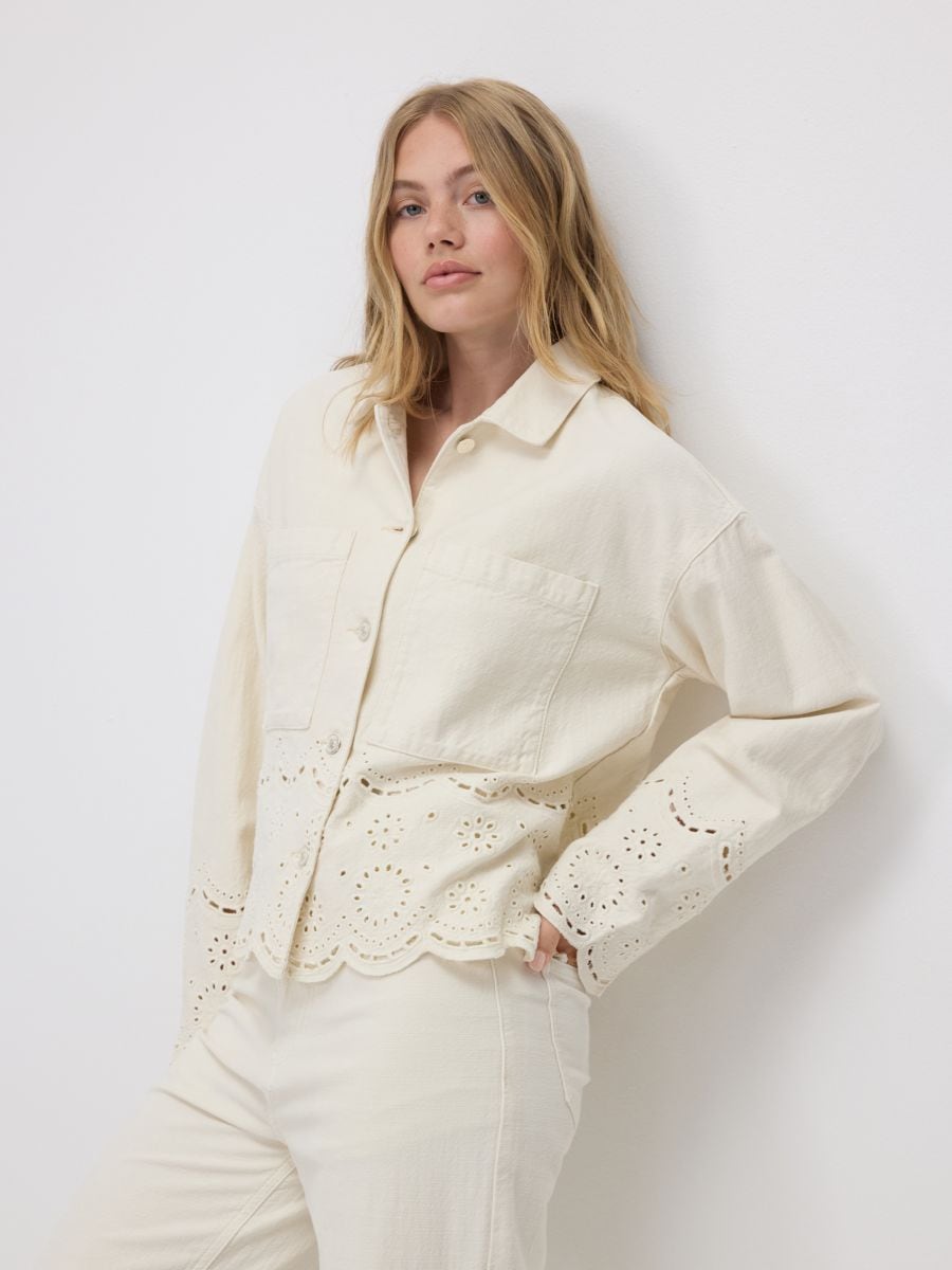 LADIES` JACKET - nude jeans - RESERVED - 3