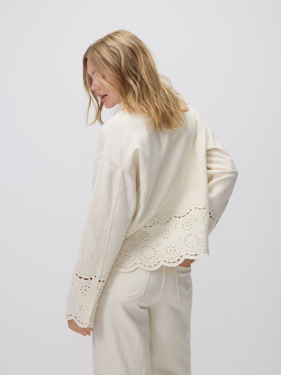 LADIES` JACKET - nude jeans - RESERVED - 4