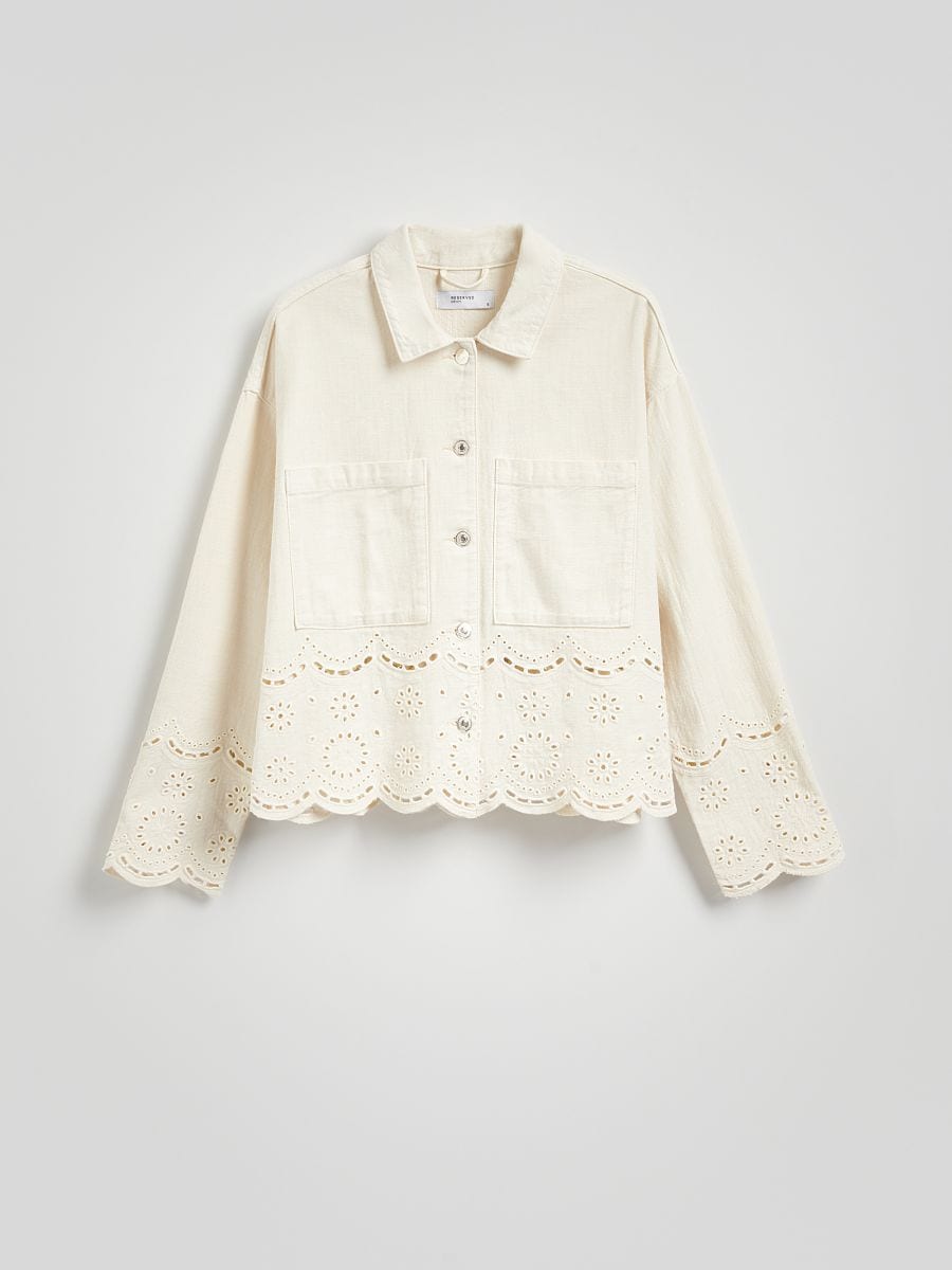 LADIES` JACKET - nude jeans - RESERVED - 6
