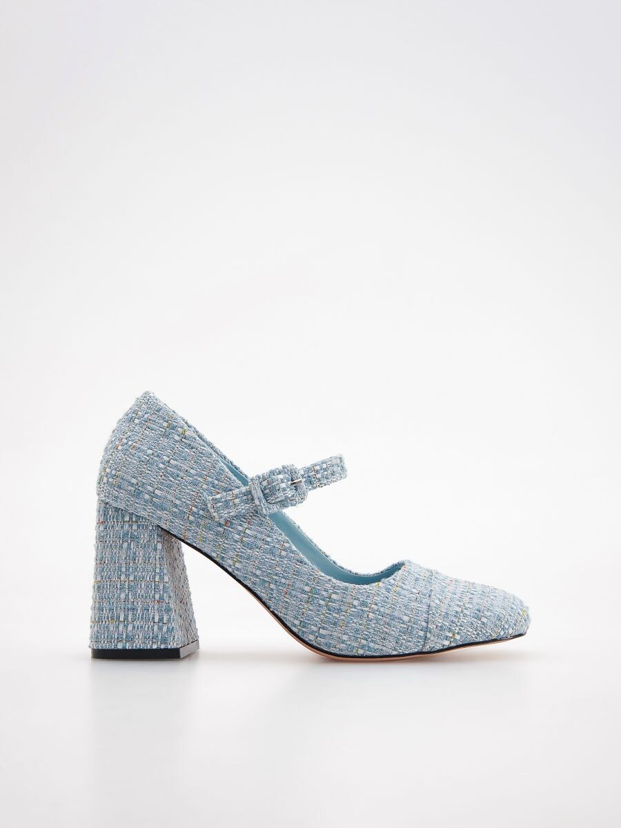 Block heel shoes - pale blue - RESERVED - 2