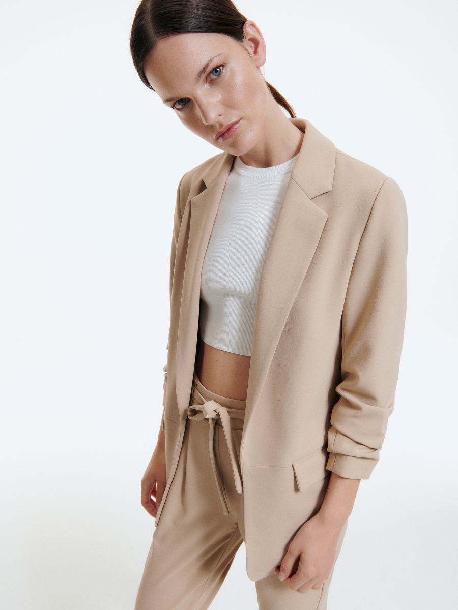 Plain blazer - beige - RESERVED - 3