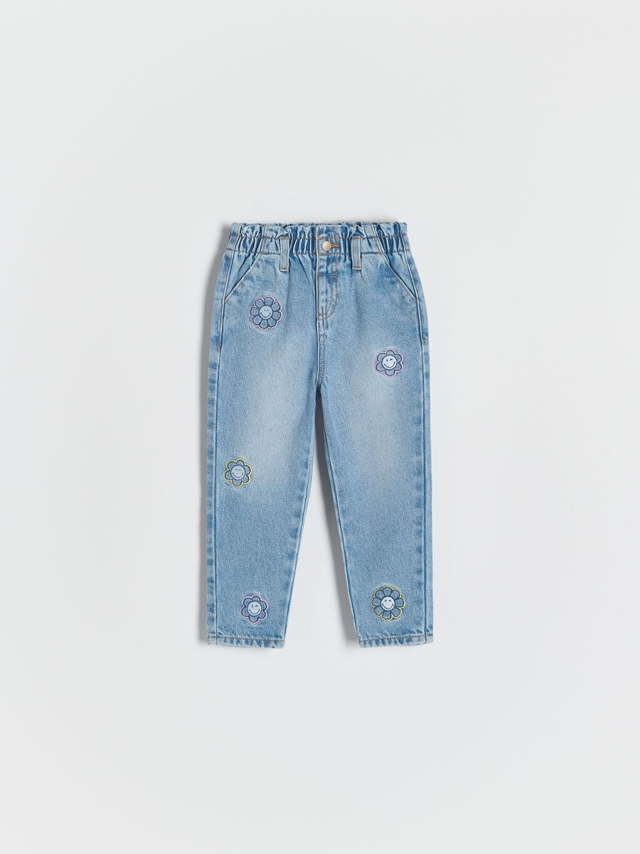 Jean brodé SmileyWorld® - bleu - RESERVED