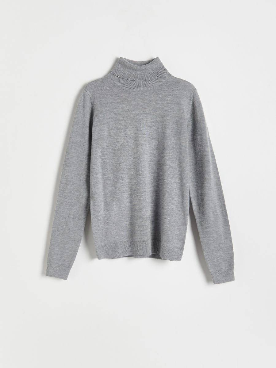 PREMIUM merino wool turtleneck - light grey - RESERVED - 4