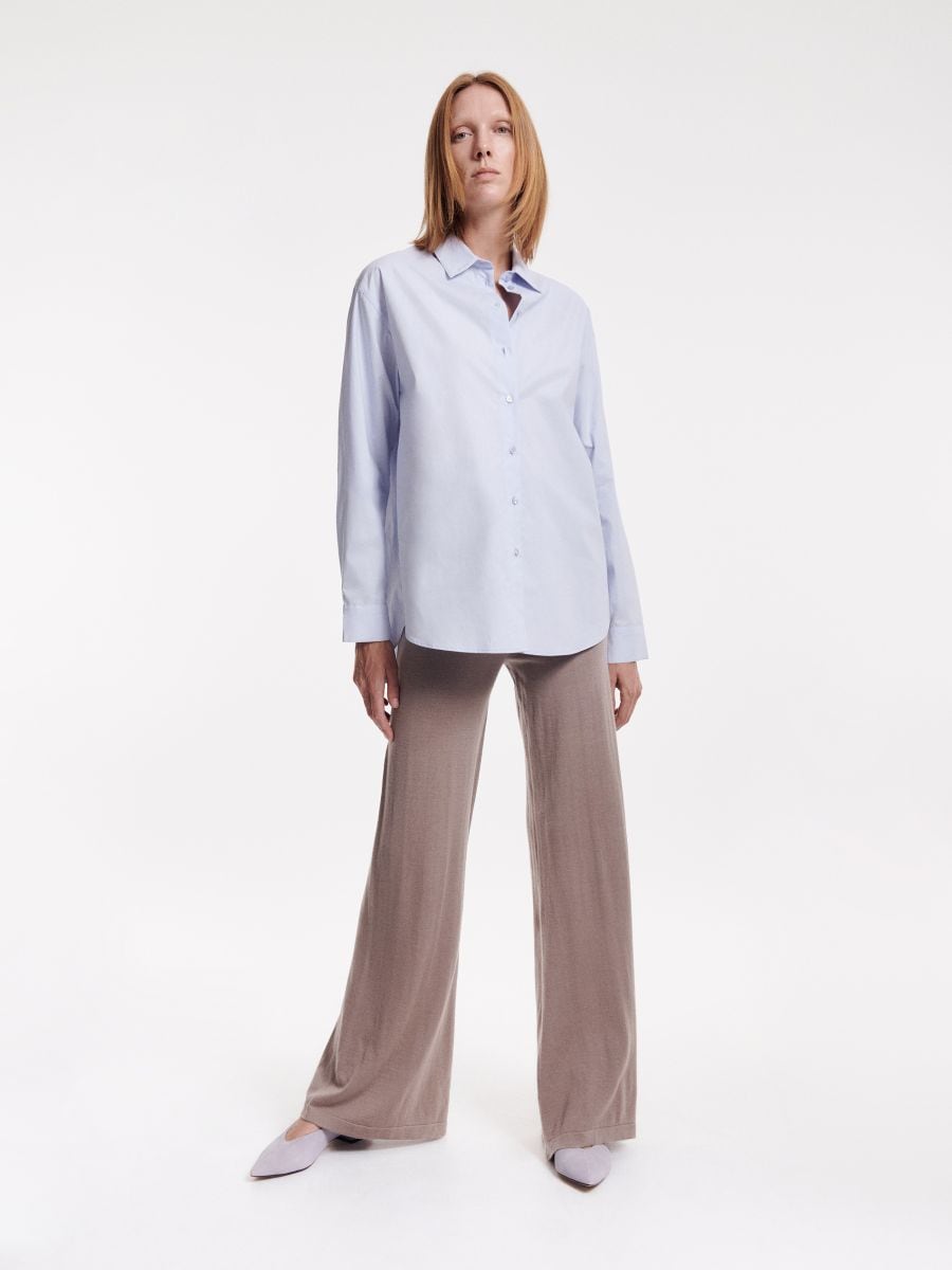 Shop All New In Online  Blue Illusion  Boiled Wool Pant