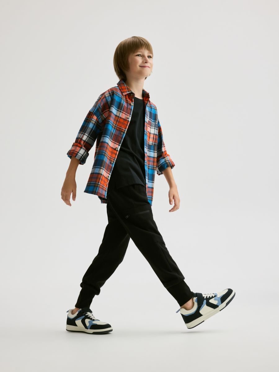 Cargo joggers with pockets - black - RESERVED