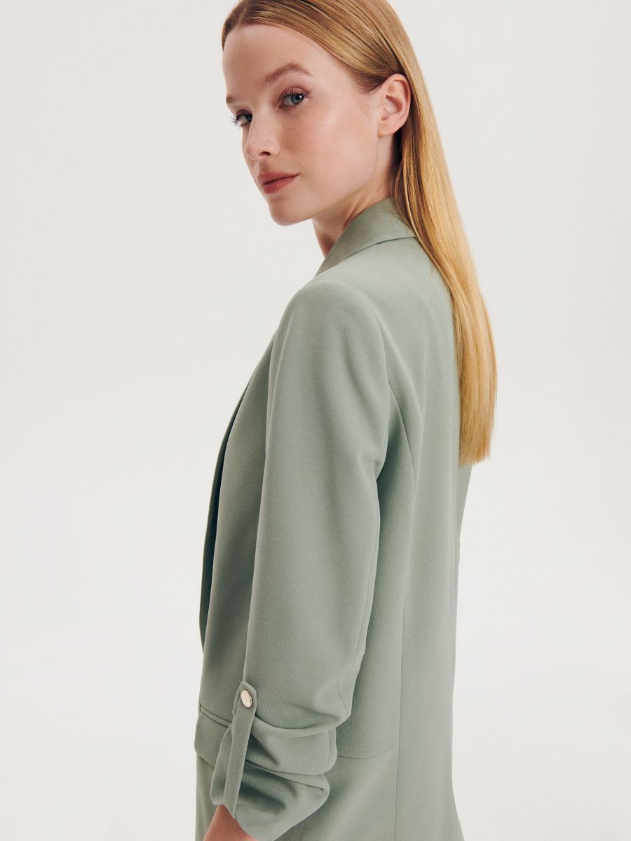 Plain blazer - light green - RESERVED - 4