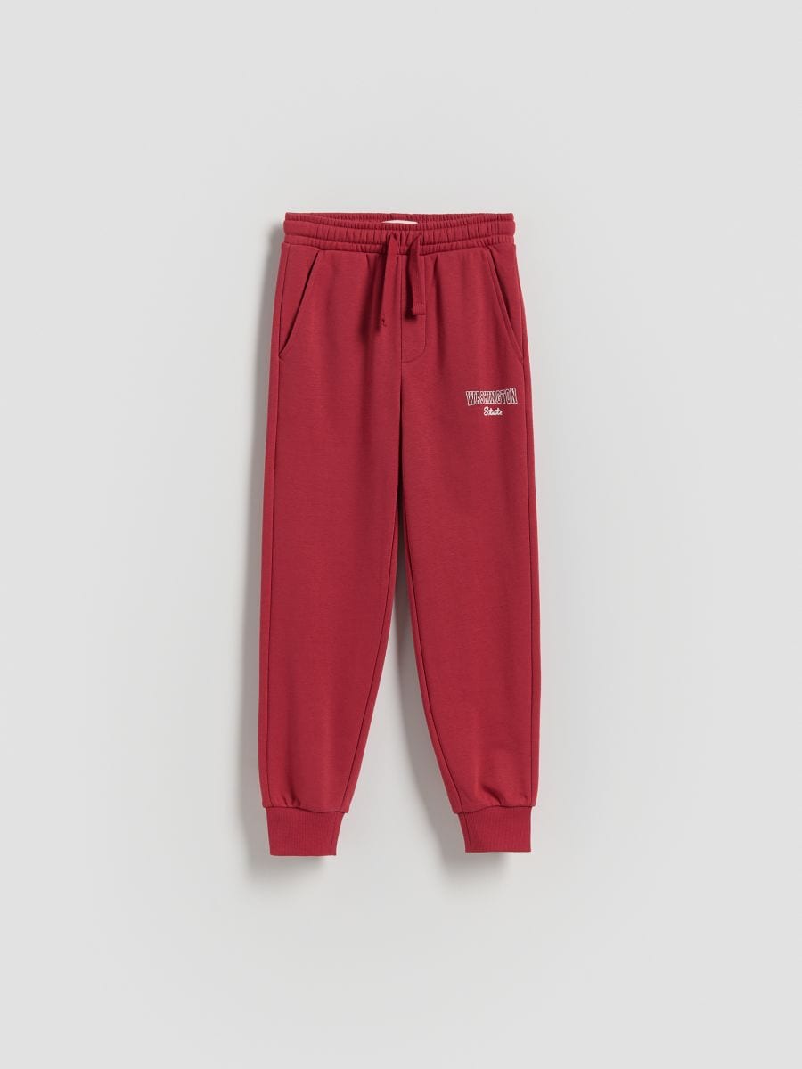 Cotton joggers - red - RESERVED